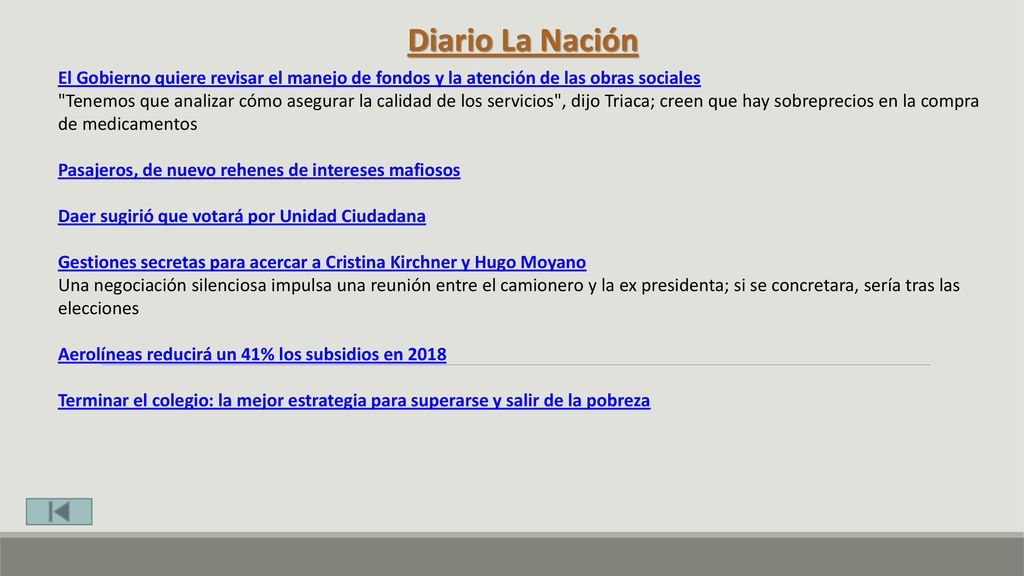 Diario La Nación El Gobierno quiere revisar el manejo de fondos y la atención de las obras sociales.