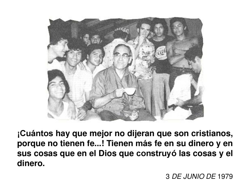 ¡Cuántos hay que mejor no dijeran que son cristianos, porque no tienen fe...! Tienen más fe en su dinero y en sus cosas que en el Dios que construyó las cosas y el dinero.