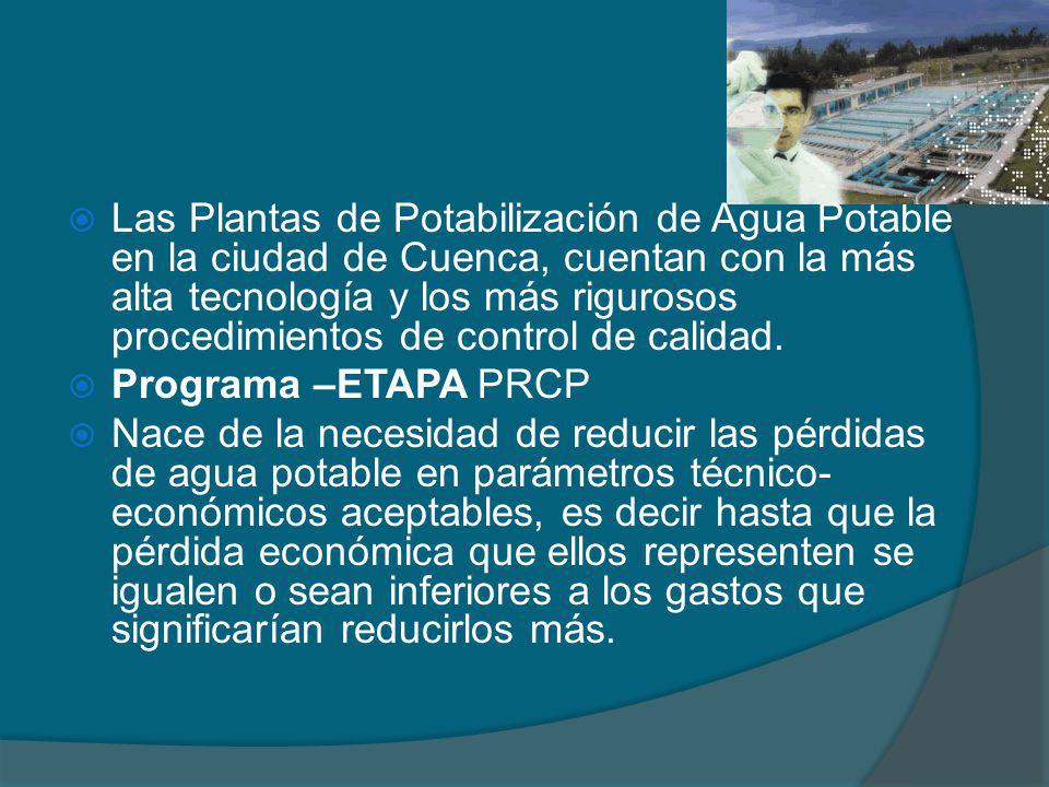 Las Plantas de Potabilización de Agua Potable en la ciudad de Cuenca, cuentan con la más alta tecnología y los más rigurosos procedimientos de control de calidad.