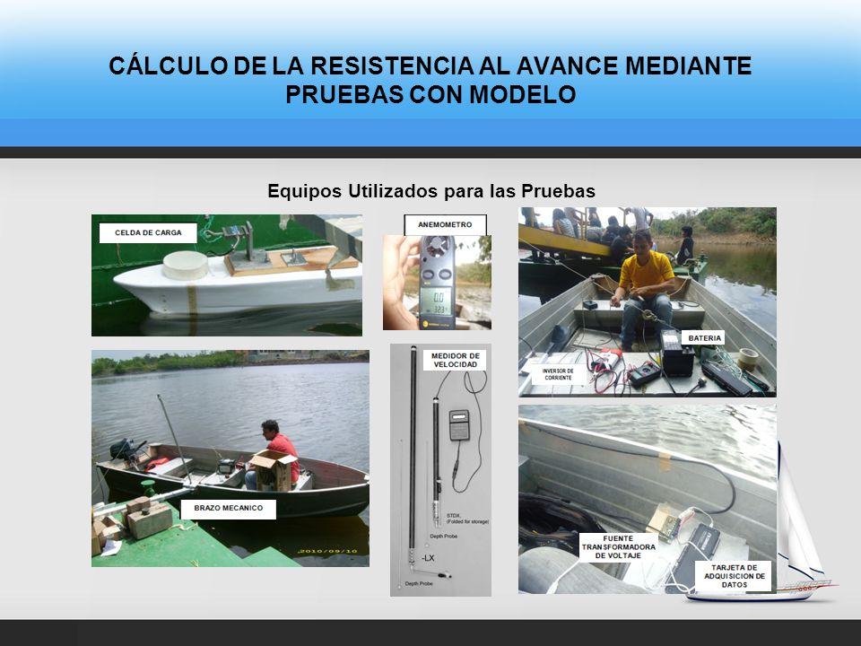 CÁLCULO DE LA RESISTENCIA AL AVANCE MEDIANTE PRUEBAS CON MODELO