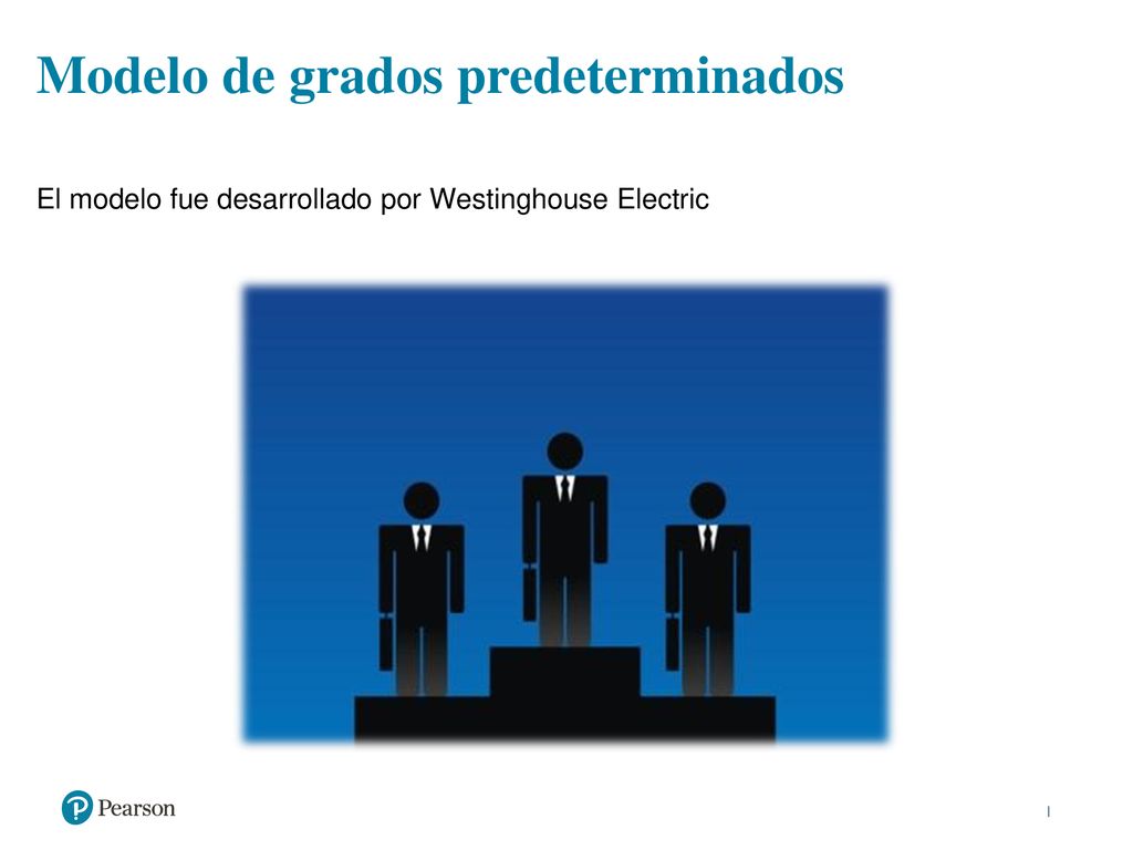 Modelo de grados predeterminados El modelo fue desarrollado por Westinghouse Electric