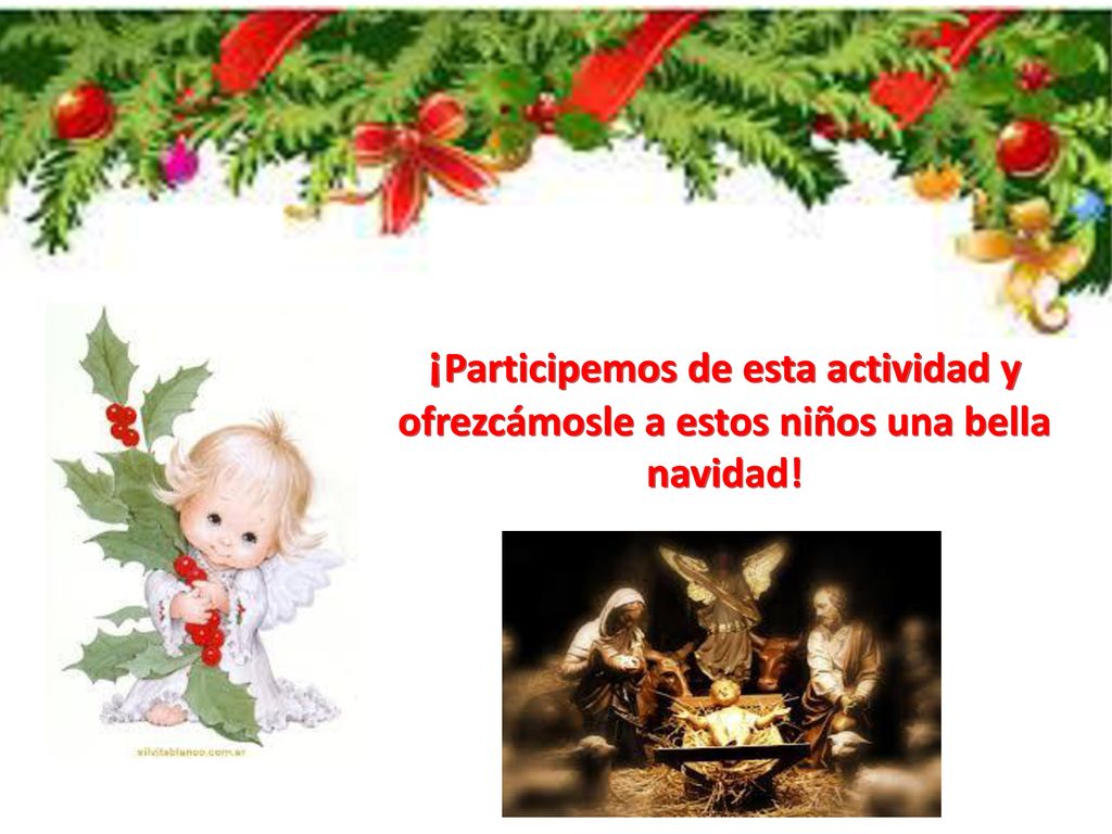 ¡Participemos de esta actividad y ofrezcámosle a estos niños una bella navidad!