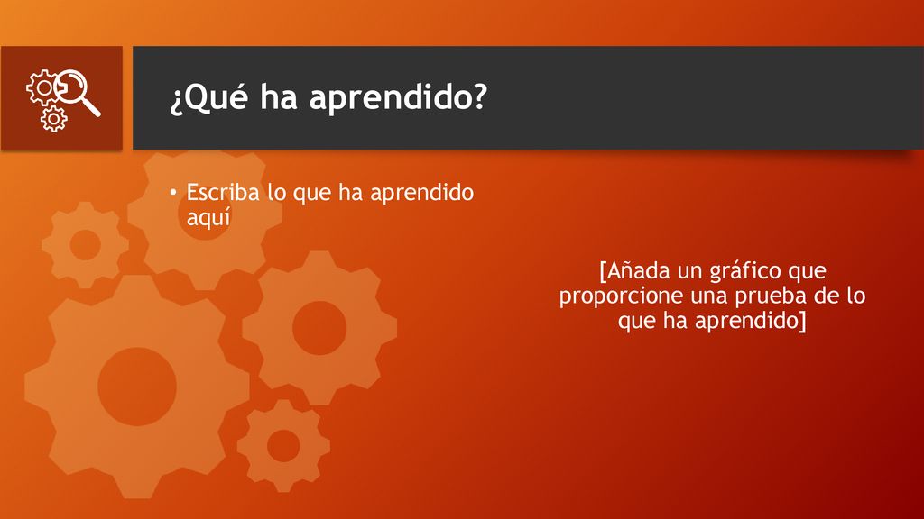 [Añada un gráfico que proporcione una prueba de lo que ha aprendido]