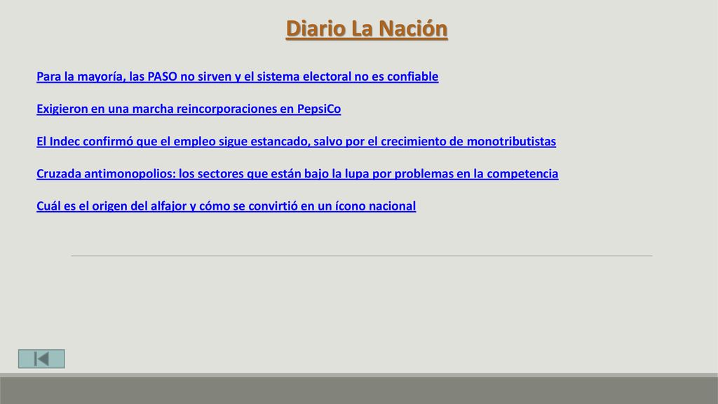Diario La Nación Para la mayoría, las PASO no sirven y el sistema electoral no es confiable. Exigieron en una marcha reincorporaciones en PepsiCo.