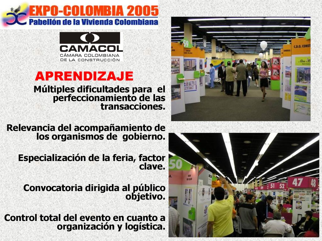 APRENDIZAJE Múltiples dificultades para el perfeccionamiento de las transacciones. Relevancia del acompañamiento de los organismos de gobierno.