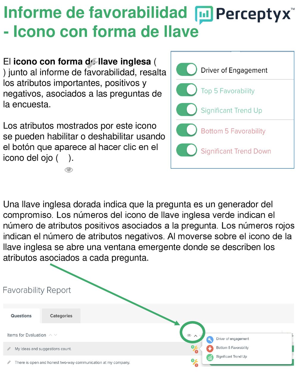 Informe de favorabilidad - Icono con forma de llave