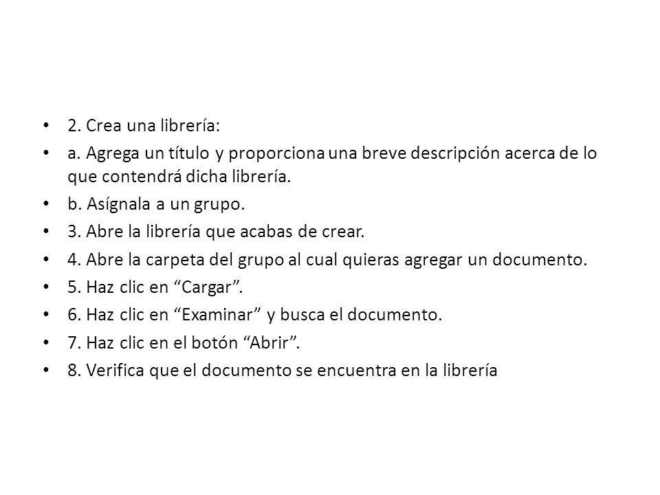 2. Crea una librería: a. Agrega un título y proporciona una breve descripción acerca de lo que contendrá dicha librería.