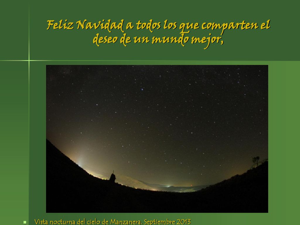 Feliz Navidad a todos los que comparten el deseo de un mundo mejor,