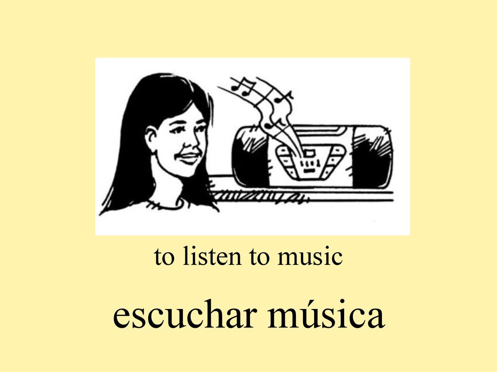 to listen to music escuchar música