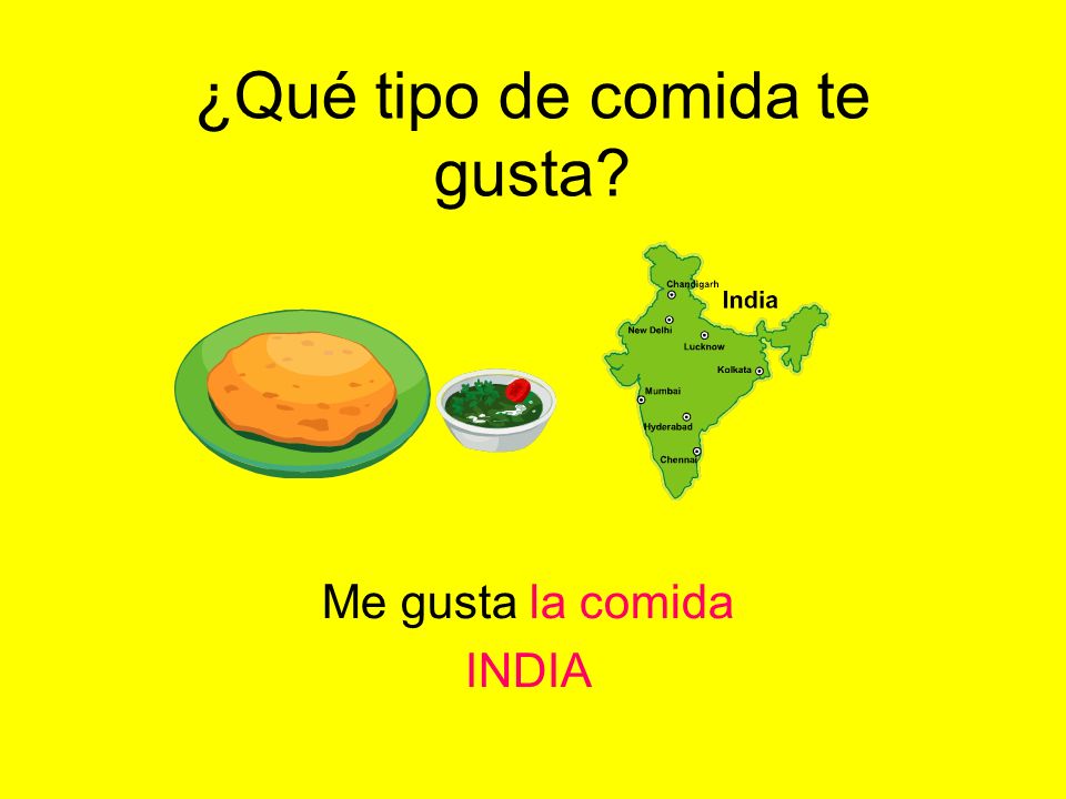 ¿Qué tipo de comida te gusta