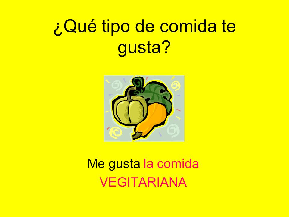 ¿Qué tipo de comida te gusta
