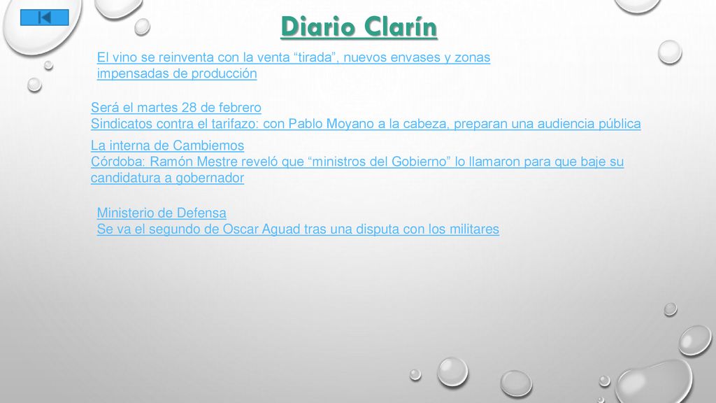 Diario Clarín El vino se reinventa con la venta tirada , nuevos envases y zonas impensadas de producción.