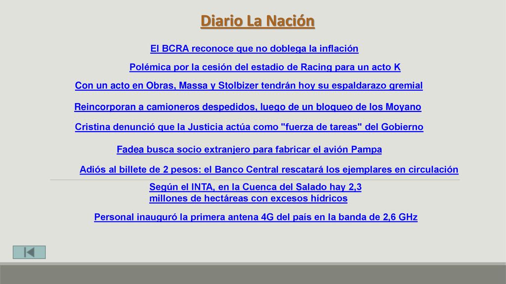 Diario La Nación El BCRA reconoce que no doblega la inflación
