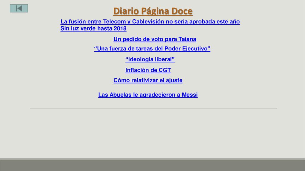 Diario Página Doce La fusión entre Telecom y Cablevisión no sería aprobada este año. Sin luz verde hasta