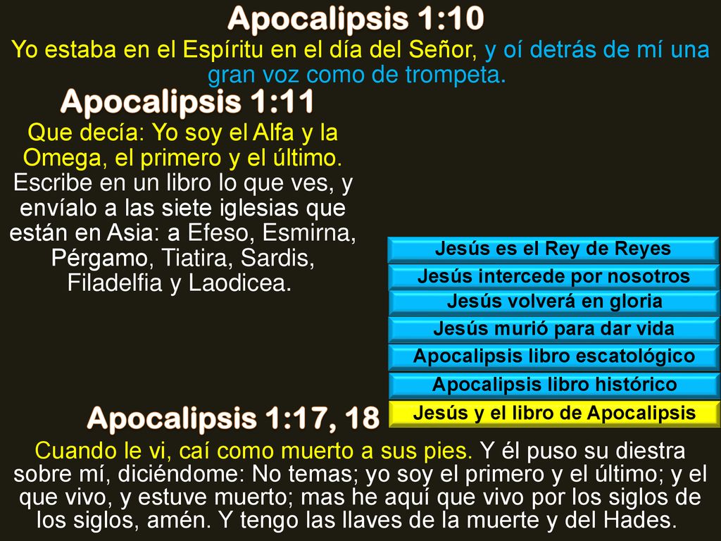 Apocalipsis 1:10 Apocalipsis 1:11