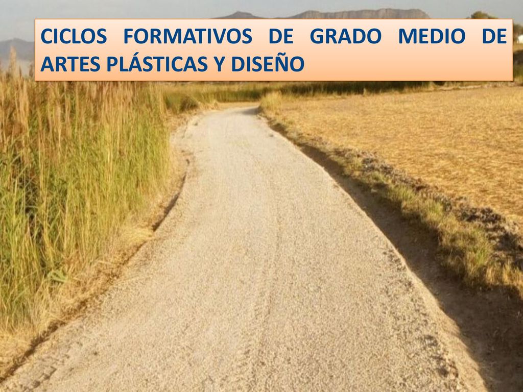 CICLOS FORMATIVOS DE GRADO MEDIO DE ARTES PLÁSTICAS Y DISEÑO