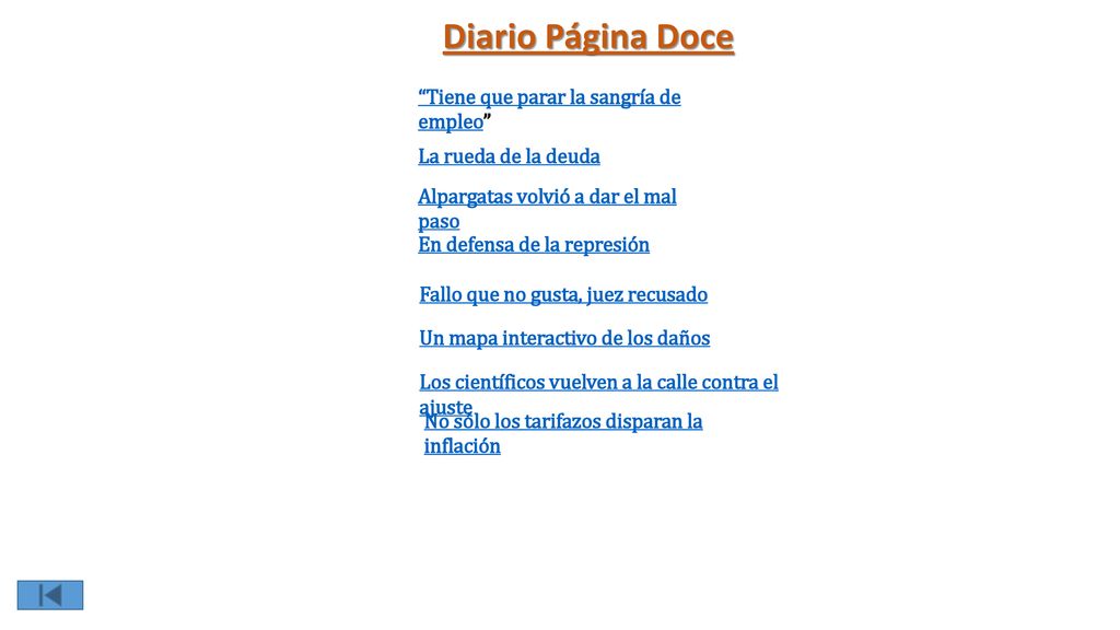 Diario Página Doce Tiene que parar la sangría de empleo