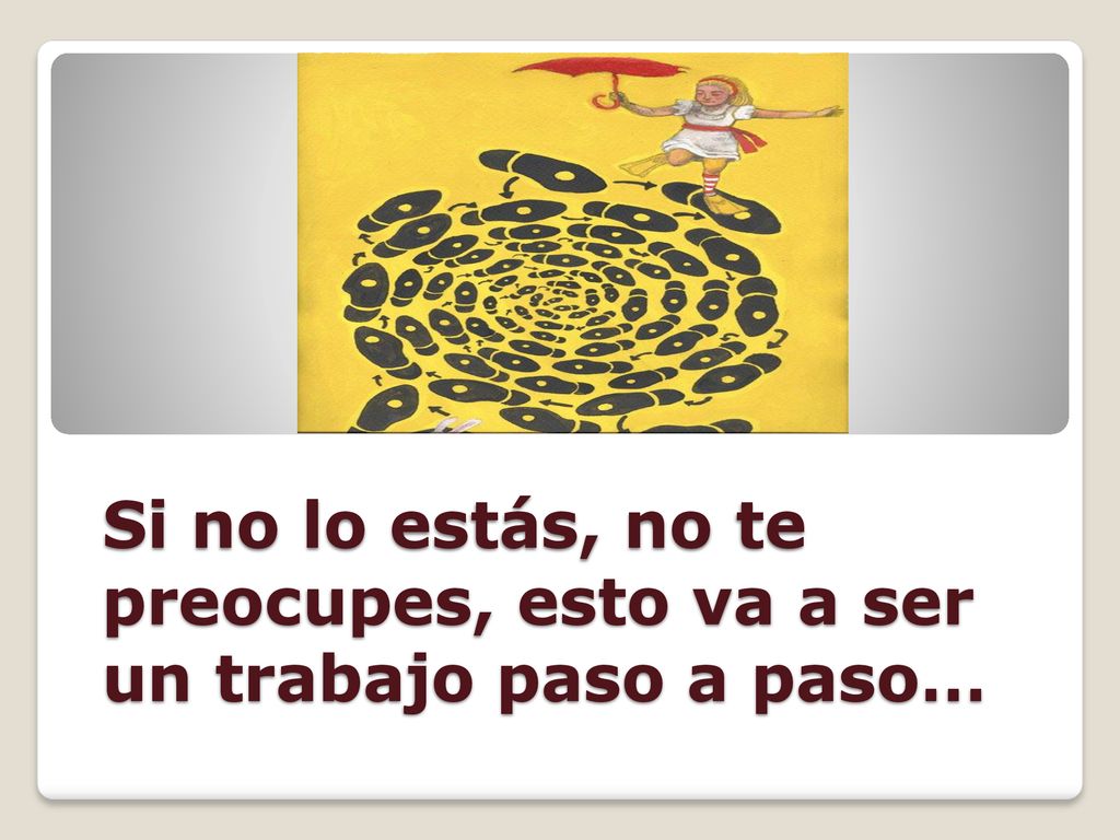 Si no lo estás, no te preocupes, esto va a ser un trabajo paso a paso…