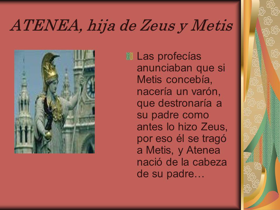 ATENEA, hija de Zeus y Metis
