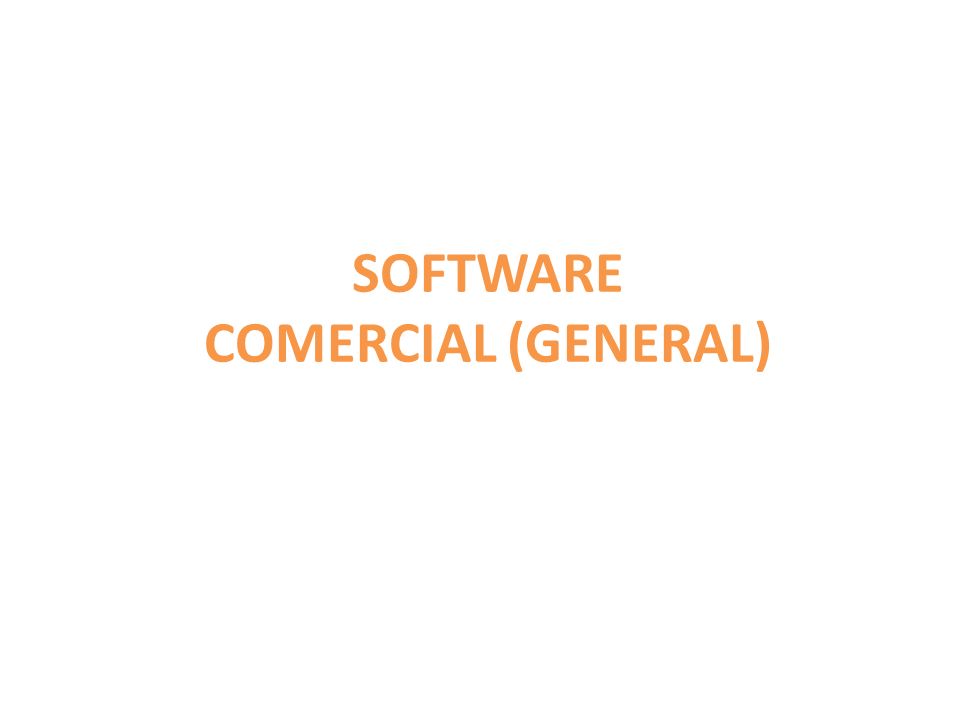 SOFTWARE COMERCIAL (GENERAL)