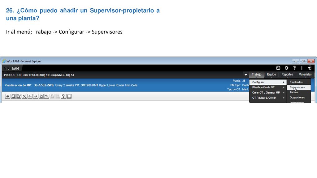 26. ¿Cómo puedo añadir un Supervisor-propietario a una planta