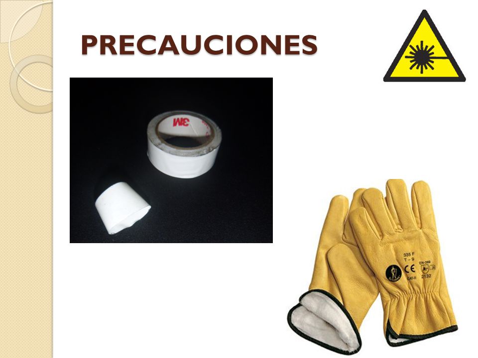 PRECAUCIONES Se debe tomar ciertas precauciones de seguridad antes hacer una fusión: