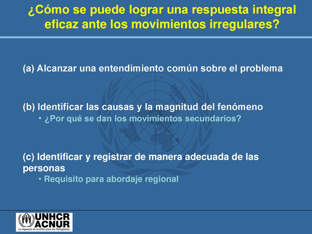 ¿Cómo se puede lograr una respuesta integral eficaz ante los movimientos irregulares