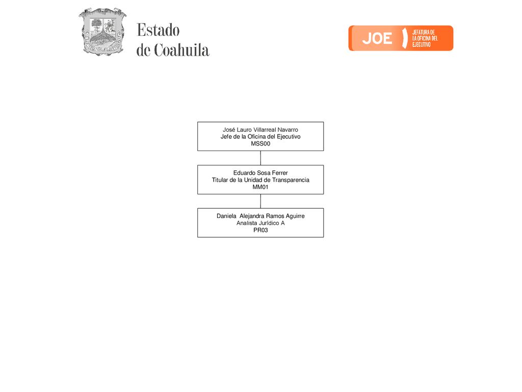 José Lauro Villarreal Navarro Jefe de la Oficina del Ejecutivo MSS00