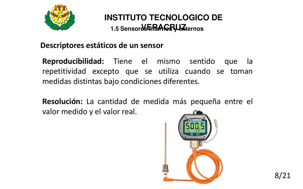 INSTITUTO TECNOLOGICO DE VERACRUZ 1.5 Sensores internos y externos
