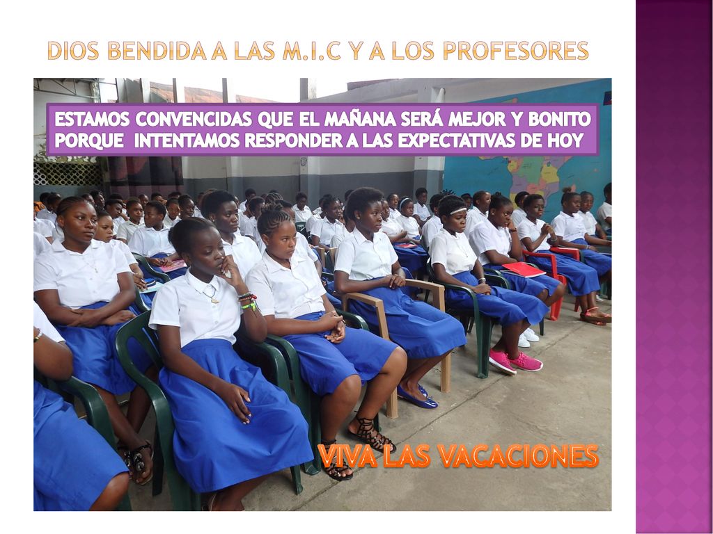 Dios bendida a las m.i.c y a los profesores