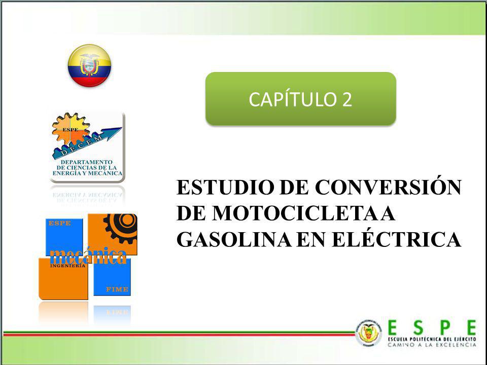 CAPÍTULO 2 ESTUDIO DE CONVERSIÓN DE MOTOCICLETA A GASOLINA EN ELÉCTRICA