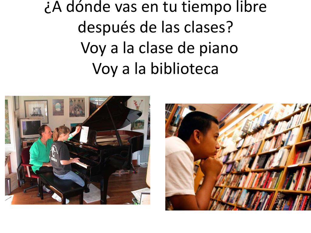 ¿A dónde vas en tu tiempo libre después de las clases