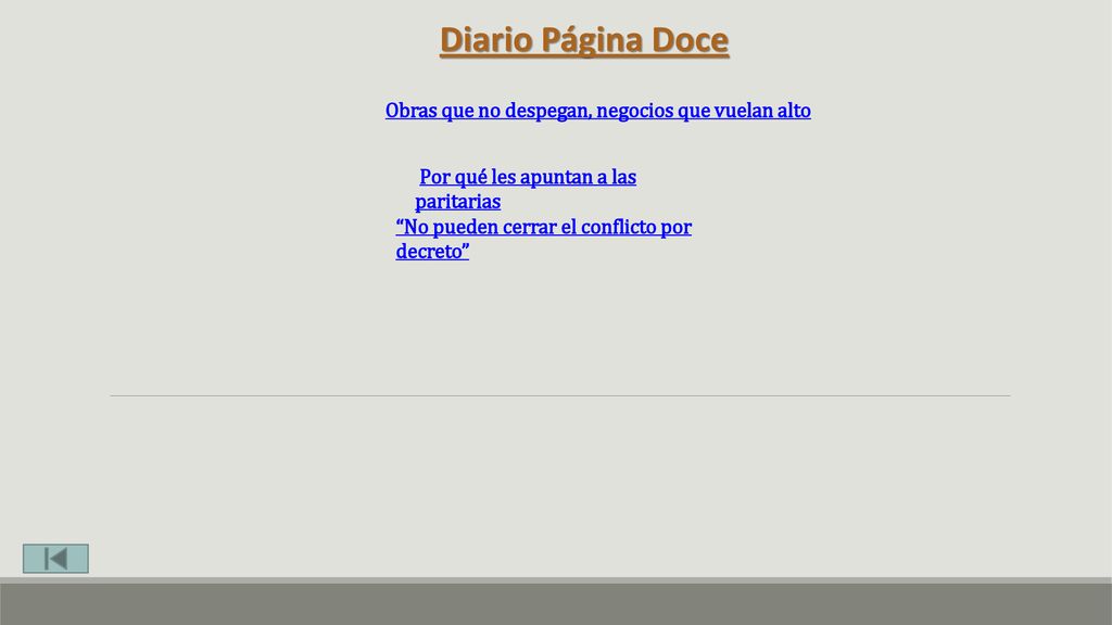 Diario Página Doce Obras que no despegan, negocios que vuelan alto