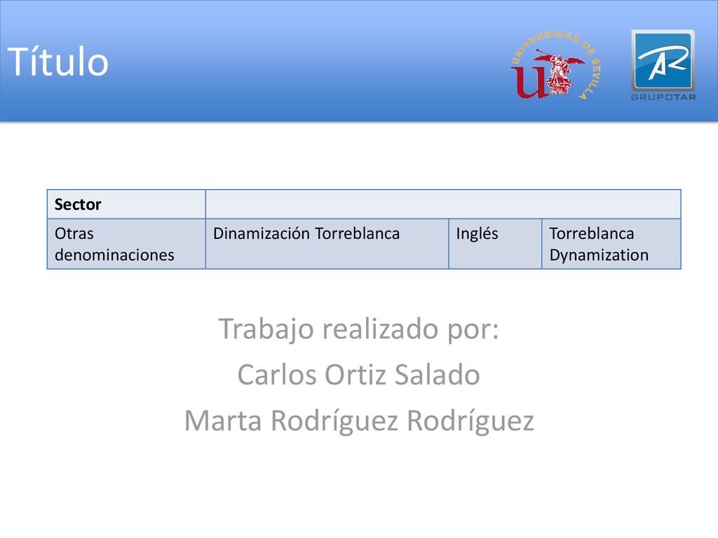 Trabajo realizado por: Carlos Ortiz Salado Marta Rodríguez Rodríguez