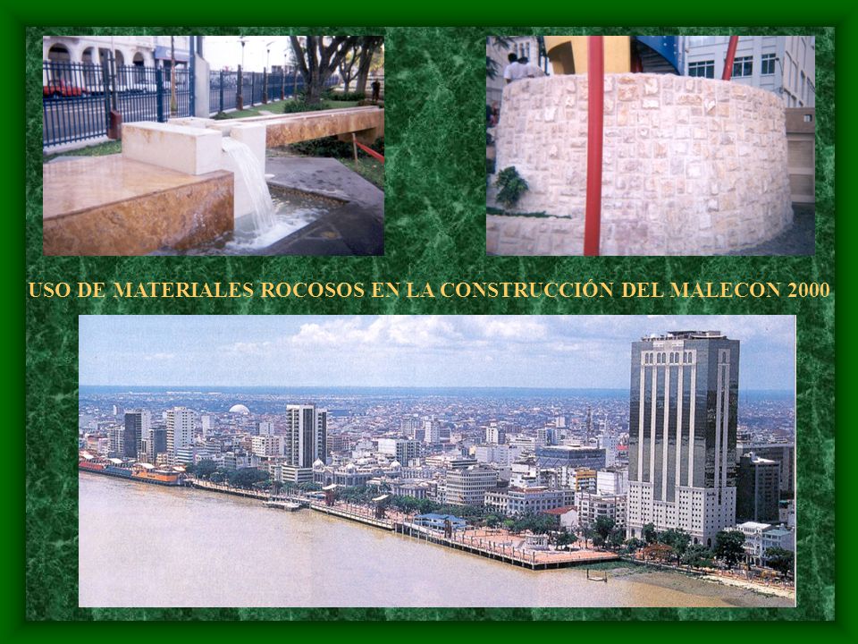 USO DE MATERIALES ROCOSOS EN LA CONSTRUCCIÓN DEL MALECON 2000