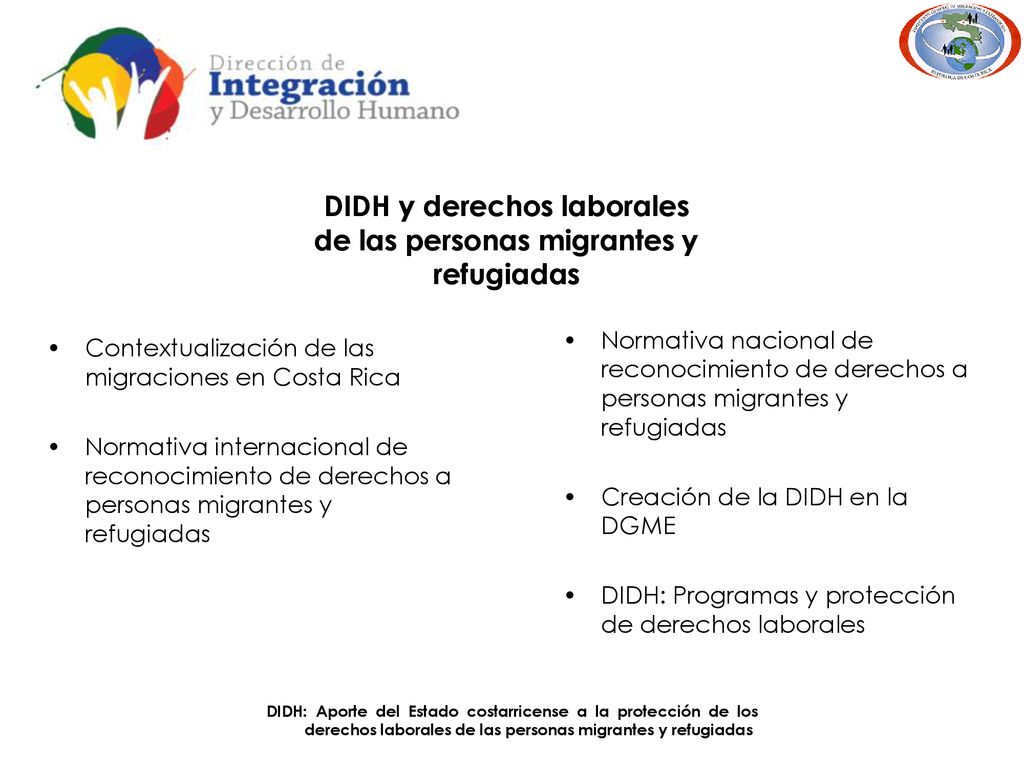 DIDH y derechos laborales de las personas migrantes y refugiadas