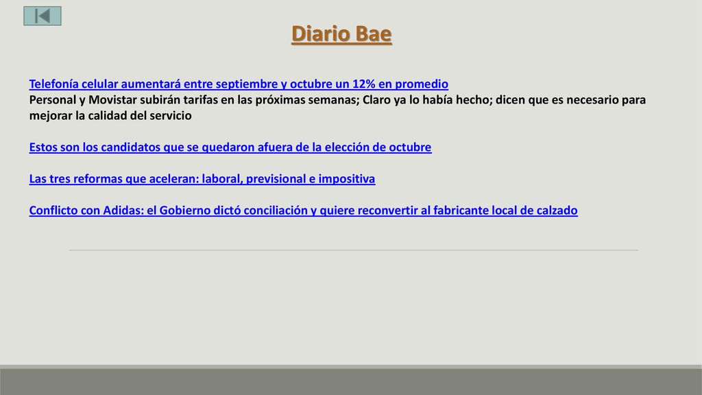 Diario Bae Telefonía celular aumentará entre septiembre y octubre un 12% en promedio.