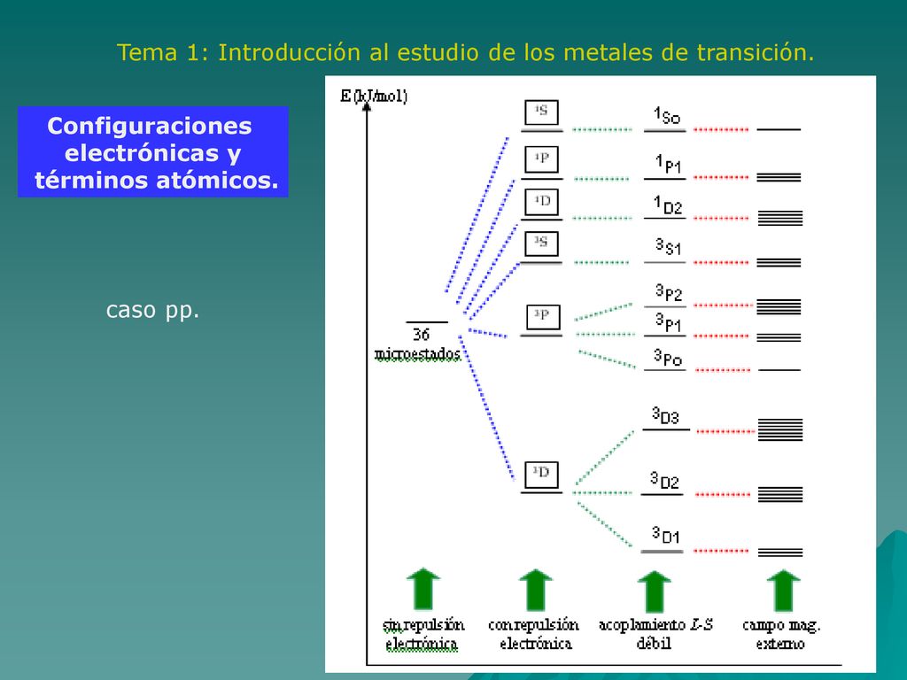 Tema 1: Introducción al estudio de los metales de transición.