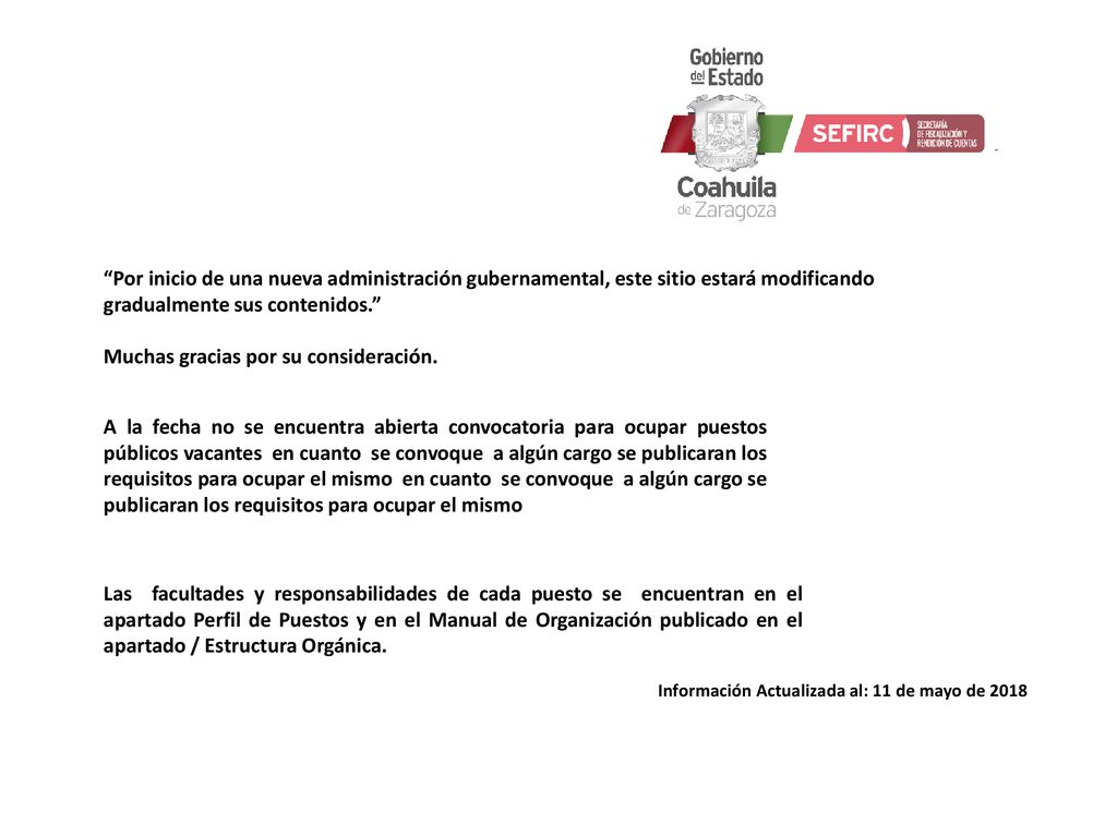 Por inicio de una nueva administración gubernamental, este sitio estará modificando gradualmente sus contenidos. Muchas gracias por su consideración.