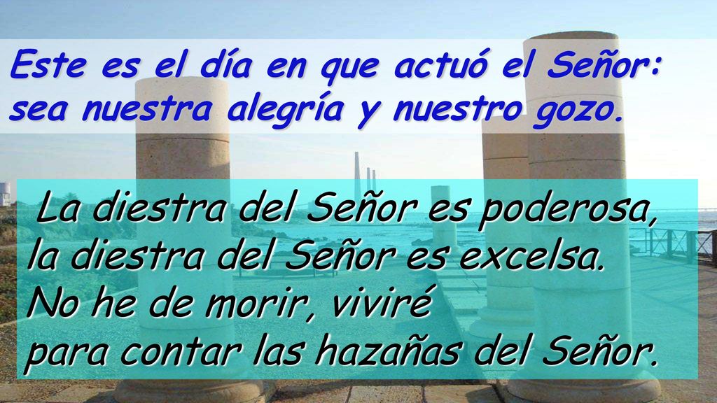 Este es el día en que actuó el Señor: