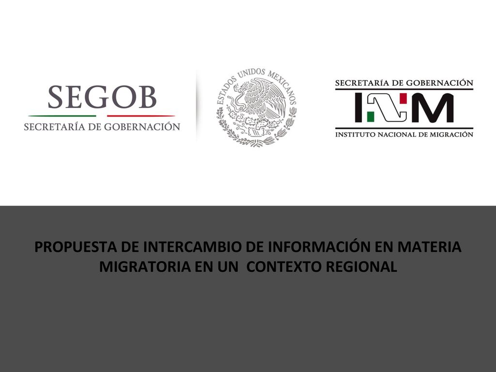 PROPUESTA DE INTERCAMBIO DE INFORMACIÓN EN MATERIA MIGRATORIA EN UN CONTEXTO REGIONAL