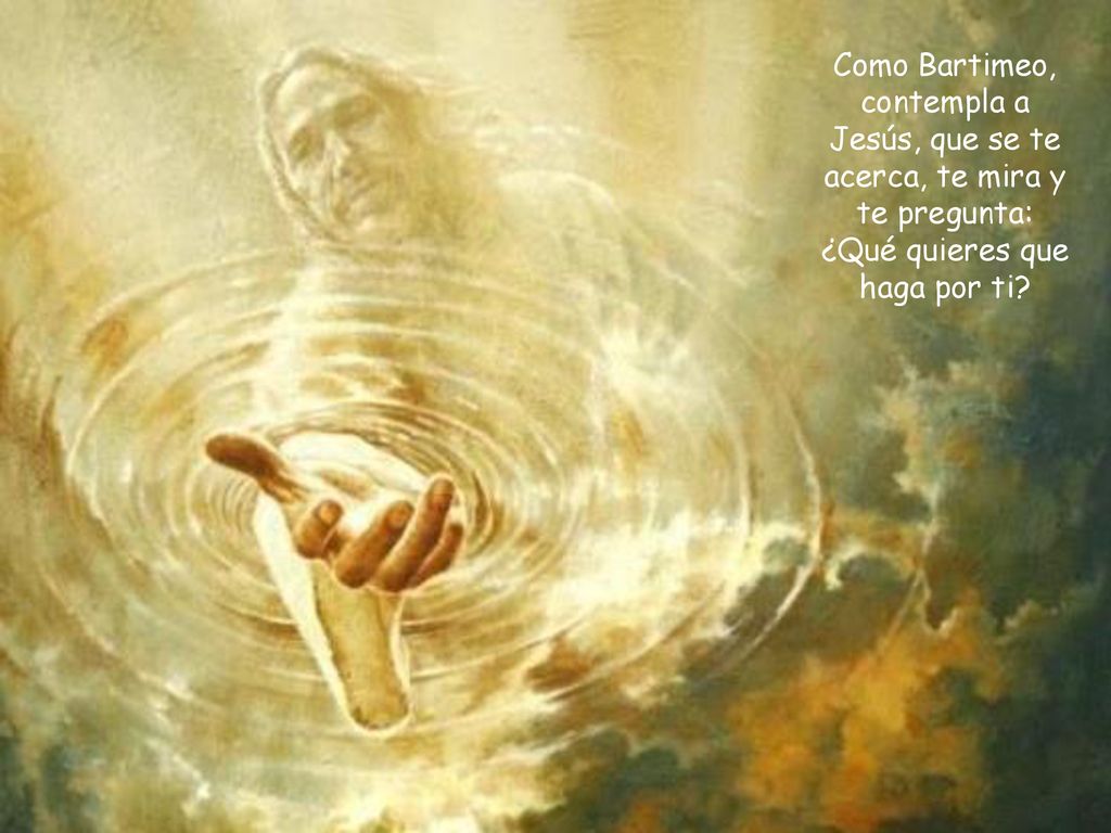 Como Bartimeo, contempla a Jesús, que se te acerca, te mira y te pregunta: ¿Qué quieres que haga por ti