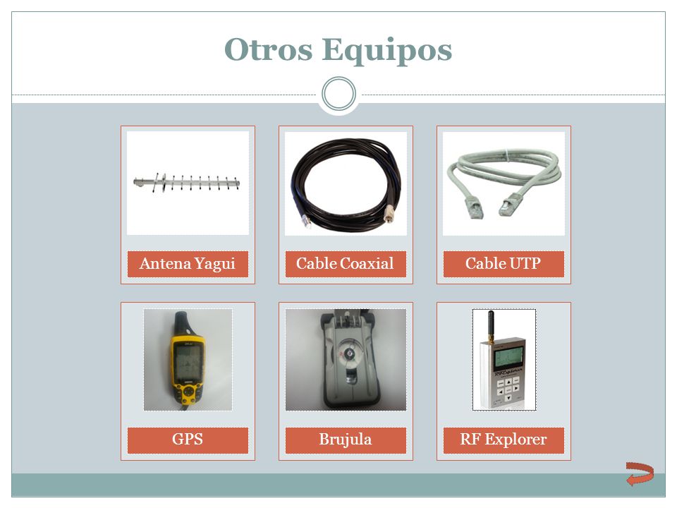 Otros Equipos Antena Yagui Cable Coaxial Cable UTP GPS Brujula
