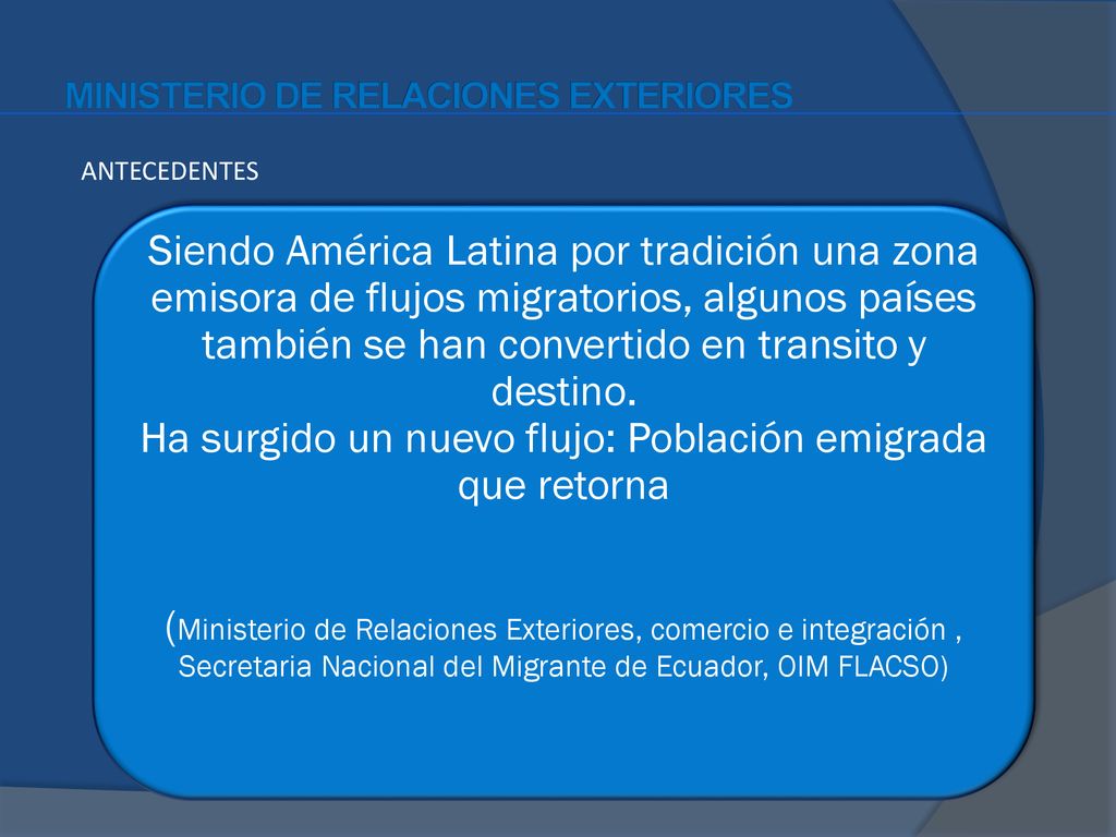 Ha surgido un nuevo flujo: Población emigrada que retorna