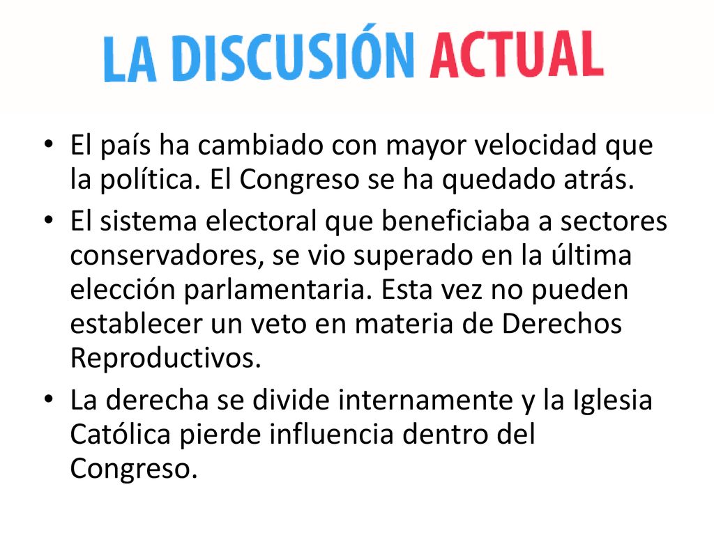 El país ha cambiado con mayor velocidad que la política