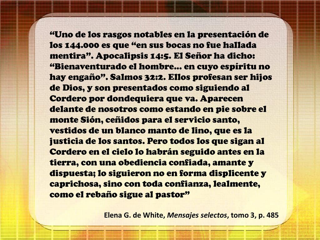 Uno de los rasgos notables en la presentación de los 144