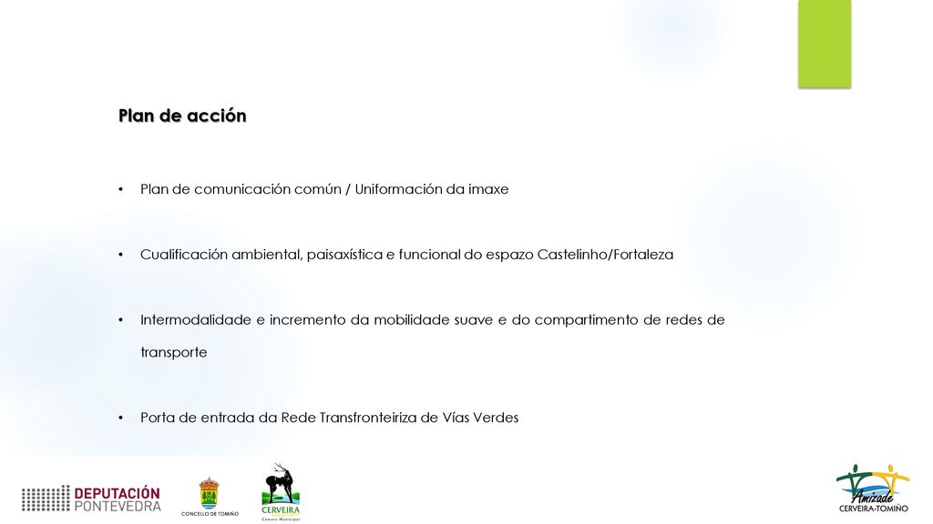 Plan de acción Plan de comunicación común / Uniformación da imaxe