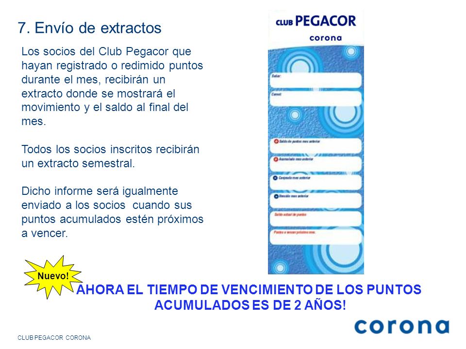 AHORA EL TIEMPO DE VENCIMIENTO DE LOS PUNTOS ACUMULADOS ES DE 2 AÑOS!