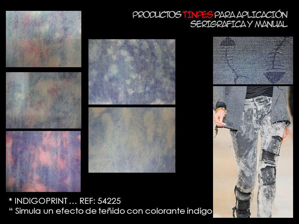 * INDIGOPRINT … REF: Simula un efecto de teñido con colorante indigo