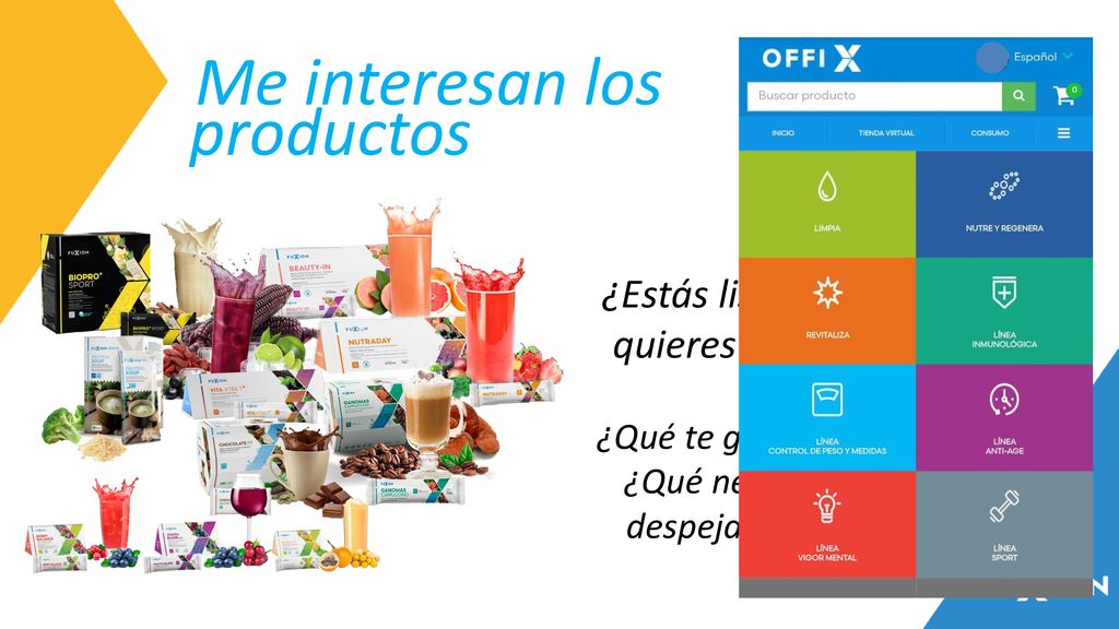 Me interesan los productos
